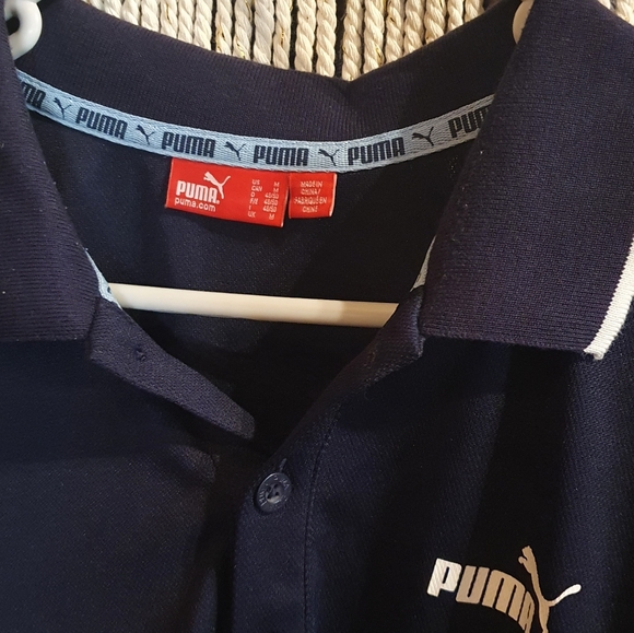 Size M Puma navy blue polo shirt - Picture 5 of 6